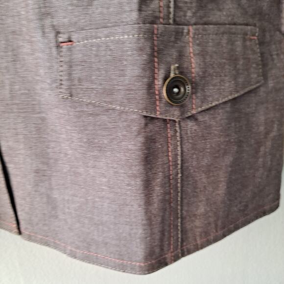 Denim & Co Womens 2 Piece Top and Capri Pants Matching Set Brown Size XL - Picture 14 of 16